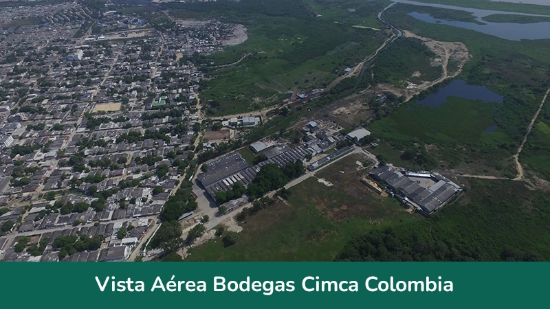 Vista Aérea Bodegas Cimca Colombia